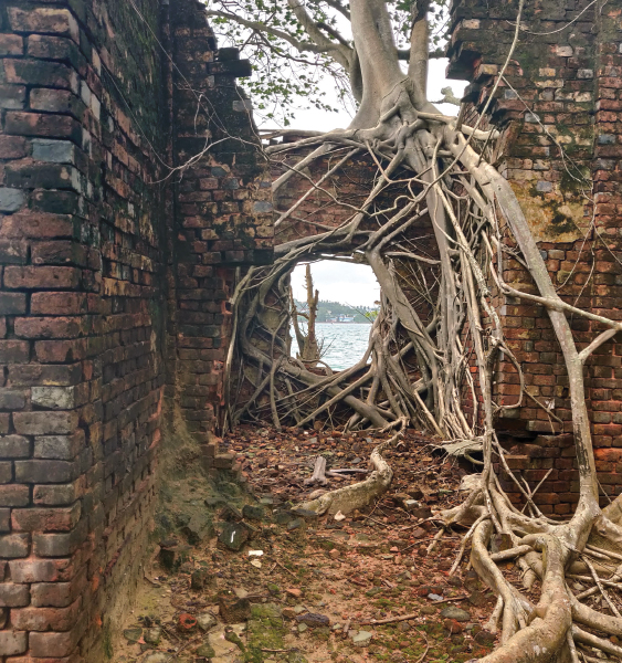 The ruins of Ross Island.