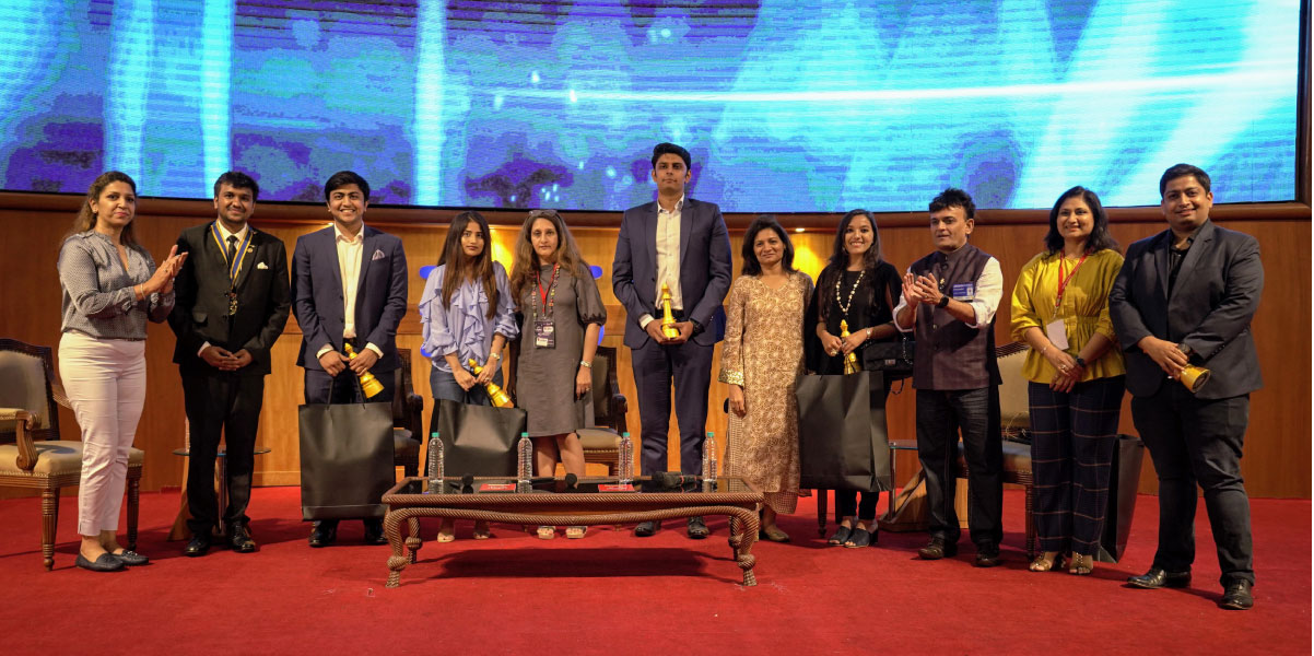 DRR Kushal Bhuva (2nd from L) along with the dignitaries at the Millennial Summit.