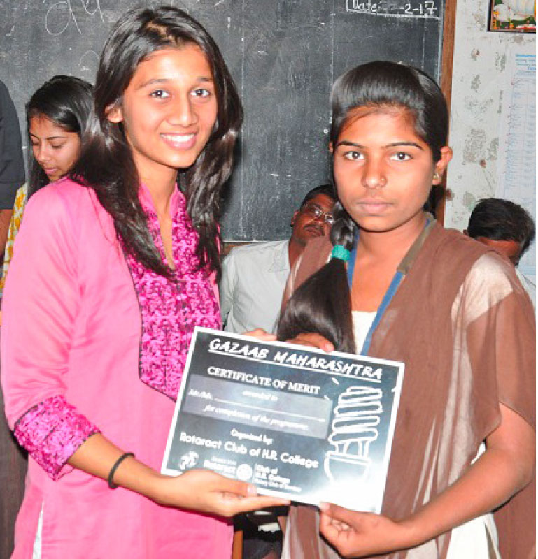 A young participant at Project Gazab Maharashtra.