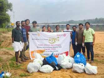Cleaning a river in Kerala