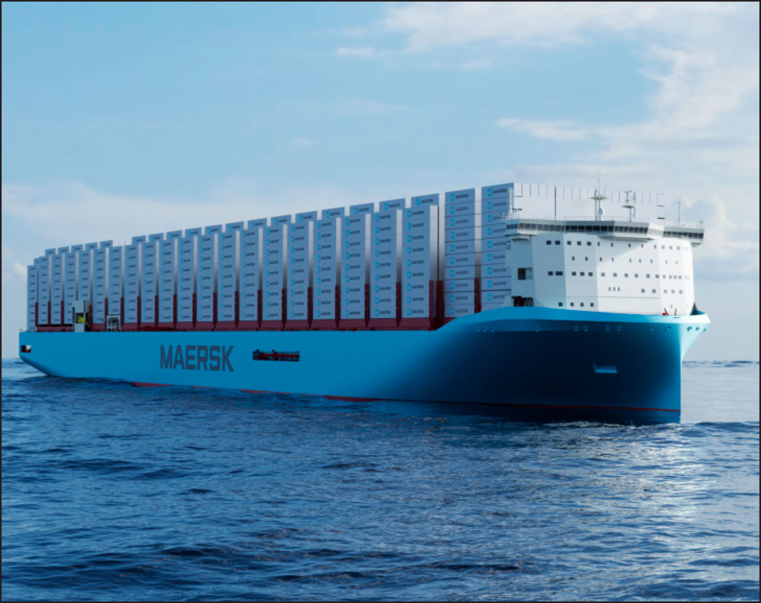 World’s first green container ship The world’s first ‘green container ship’ fuelled by methane from food waste and landfill waste has docked in Felixstowe, England. Maersk, the logistics company behind the success of this ship, has 24 additional methanol-powered ships scheduled for delivery by 2027 as part of its commitment to achieving net zero emissions by 2040. 